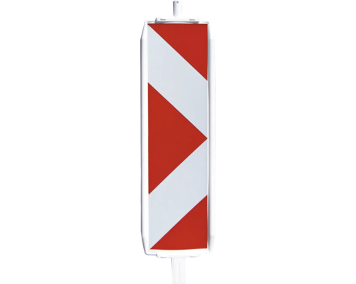 Waarschuwingsbord met retroreflecterende strepen