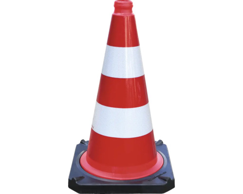 Verkeerskegel met witte streep