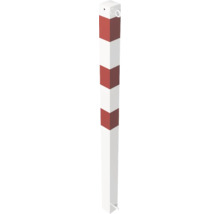 Afsluitpaal met rood-witte strepen