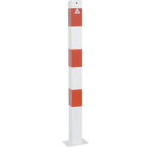 Afsluitpaal met rood-witte strepen