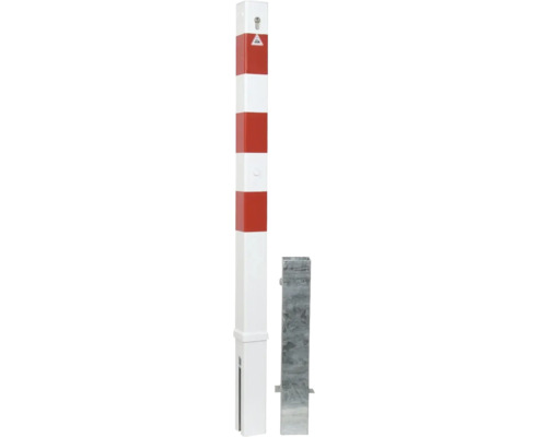 Geleidebaken met rood-witte markeringen en montagevoorziening