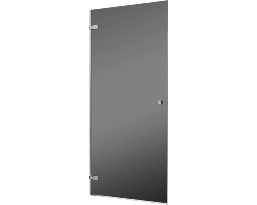 SCHULTE Douchedeur antraciet glas voor nis of met zijwand Vetro 90 cm gunmetal Glazen douchewand met fittingen