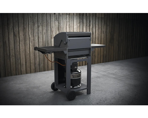 Gasbarbecue met opbergvakken en gasfles