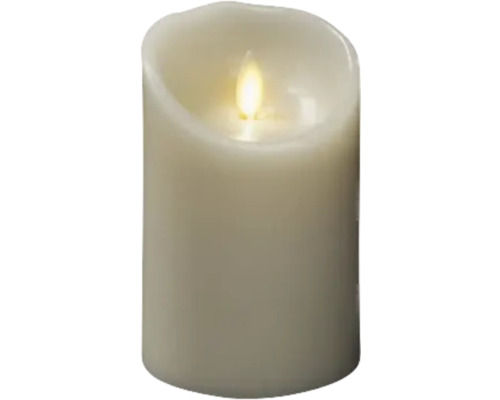 KONSTSMIDE Kerstverlichting LED waskaars warmwit Ø 7,6 cm H 11,4 cm Decoratieve LED-kaars voor binnenshuis