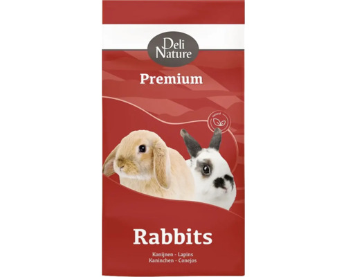 DELI NATURE Konijnenvoer Premium dwergkonijn 800 gr Deli Nature Premium konijnenvoer verpakking