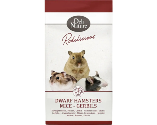 DELI NATURE Knaagdiervoer 5* menu muis, woestijnrat, dwerghamster 750 gr