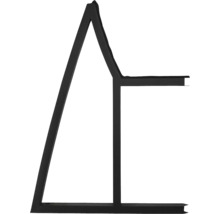 Zwart metalen frame in huisvorm