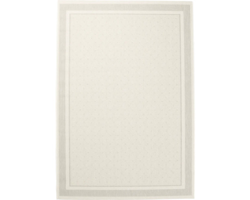 Buitenkleed Lineo crème 18 120x170 cm Vloerkleed met rechthoekig patroon en rand