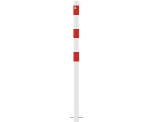 Geleidebaken met waarschuwingsbord