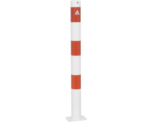 Afzetpaal met gevaarsymbool