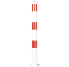 Rood-wit gestreepte verkeerspaal