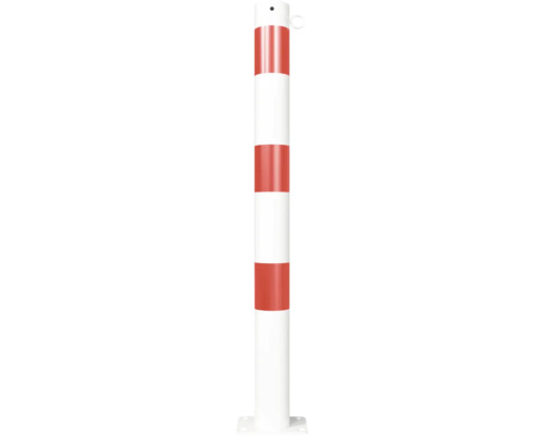 Rood-wit gestreepte verkeerspaal