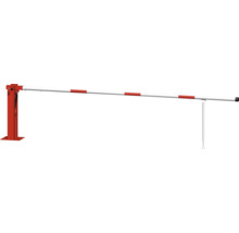 Parkeerbeugel met rood-witte balk