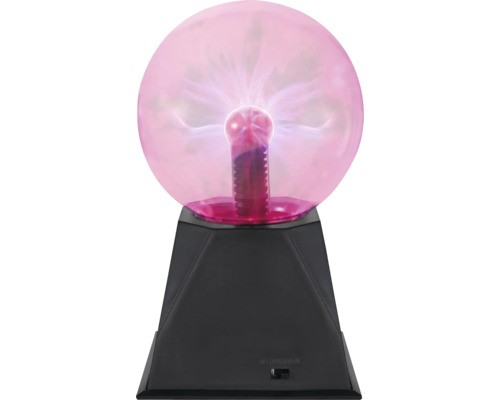 Plasmabol op zwarte sokkel