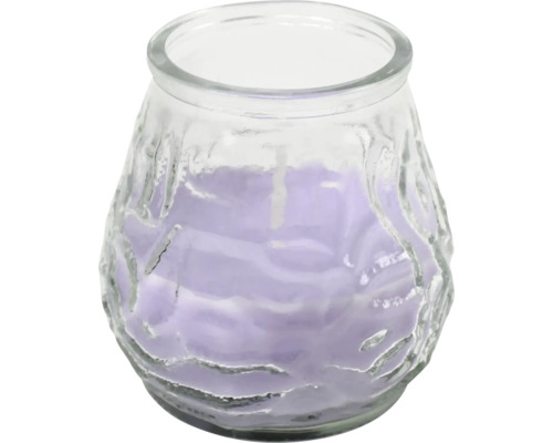 Kaars citronella in glas paars Ø 9 cm H 10 cm