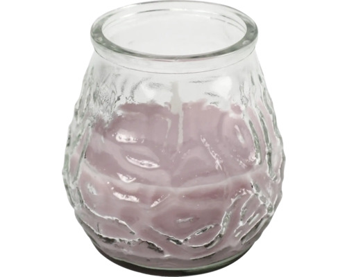 Kaars citronella in glas roze Ø 9 cm H 10 cm