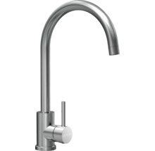 Metalen gootsteenkraan met hoge uitloop