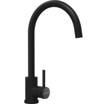 Zwarte keukenkraan met hoge uitloop van Schock