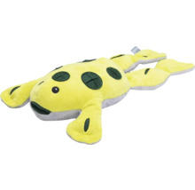 Geel Axolotl knuffeldier met donkere accenten