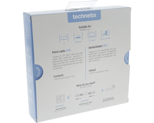 Technetix patchkabel CAT6 verpakking