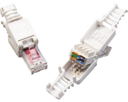 Twee netwerkstekkers voor de dataoverdracht