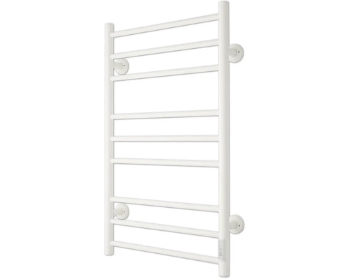 TVS Design Elektrische badkamerradiator ELDO 9L wit met timer 86 x 53 cm Elektrische handdoekradiator met meerdere stangen