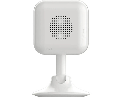 Witte bewakingscamera met voet