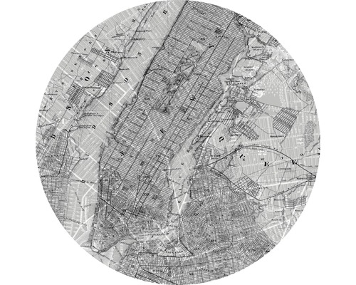 KOMAR Muursticker Dot D1-056 Map ø 125 cm