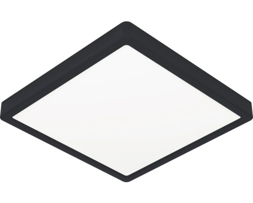 EGLO LED Plafonniere Fueva 6 29x29 cm IP44 zwart Vierkante plafondlamp