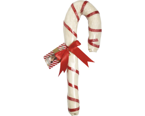 ANTOS Hondensnack kauwstaaf kerst rund 45 cm Hondensnack in de vorm van een zuurstok met strik en etiket