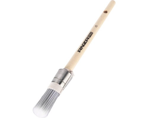 Anza Pro ronde kwast maat 12 met houten handvat en borstelharen