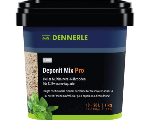 DENNERLE Aquarium voedingsbodem Nano deponit mix 1 kg Dennerle Deponit Mix Pro voedingsbodem voor zoetwateraquaria, 1 kilogram