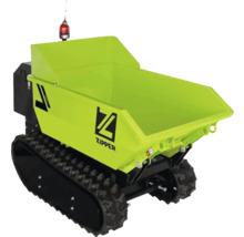Zipper rupsdumper met laadbak voor bouwplaats en tuin
