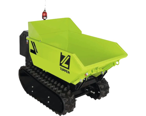 Zipper rupsdumper met laadbak voor bouwplaats en tuin