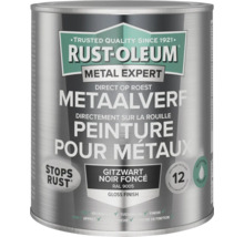 Rust-Oleum Metal Expert metaalverf voor directe toepassing op roest, kleur gitzwart, glansgraad glanzend