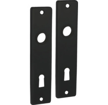 PERTURA Schild met sleutelgat SL56 zwart, 2 stuks