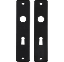 PERTURA Schild met sleutelgat SL56 zwart, 2 stuks