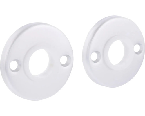 Twee rozetten van kunststof