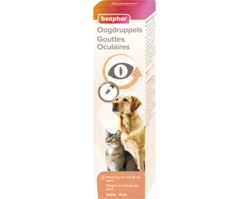 Beaphar Oogdruppels voor oogverzorging bij honden en katten