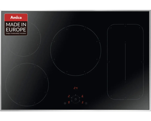 Amica kookplaat met vier kookzones en bedieningspaneel