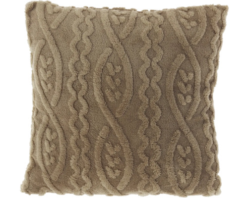 UNIQUE LIVING Kussen Pleun taupe 45x45 cm