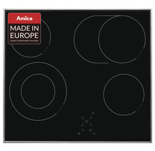 Amica kookplaat met vier kookzones en Made in Europe keurmerk