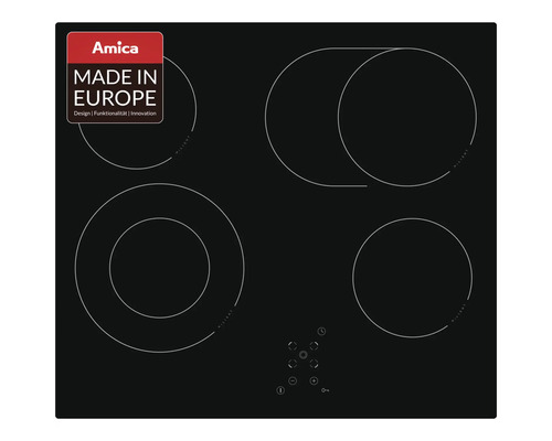 Amica keramische kookplaat met vier kookzones