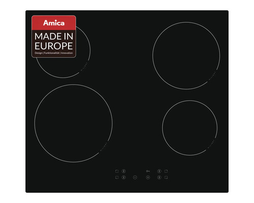 Amica keramische kookplaat met vier kookzones en aanraakbediening
