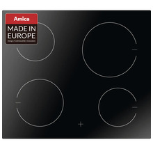 Amica keramische kookplaat met vier kookzones en Made in Europe keurmerk