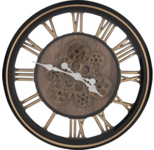 Wandklok Roma zwart/goud ø 44,5 cm