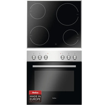 Fornuis met keramische kookplaat en oven