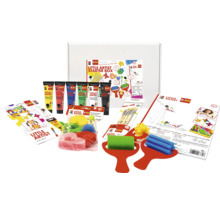 Little Artist Starterbox met kleuren, penselen, sponzen en papier