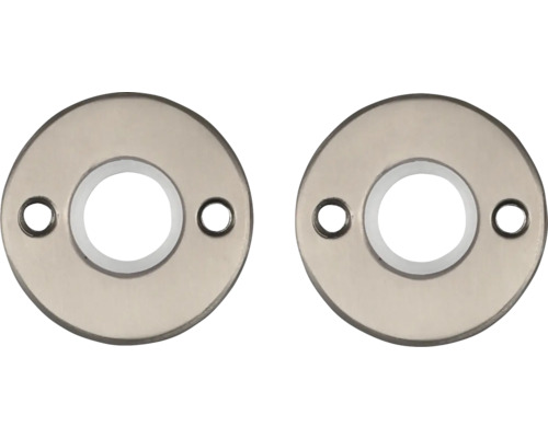 PERTURA Rondrozet Ø 51 mm aluminium gunmetal, 2 stuks Twee metalen rozetten voor verwarmingsbuizen