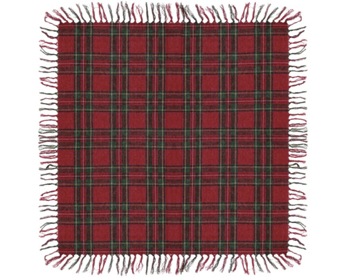 UNIQUE LIVING Tafelkleed Tartan ruit rood/groen 90x90 cm